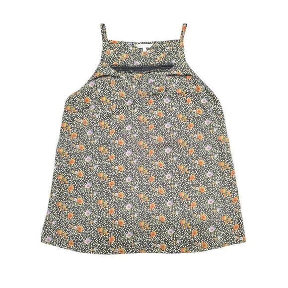 Your Story Floral Tank Top Brown Orange Flowers Women's Large - Picture 1 of 5